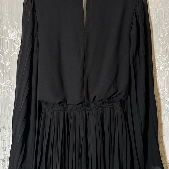 Anthropologie Endless Rose Black Long Sleeve Romper - Picture 9 of 9